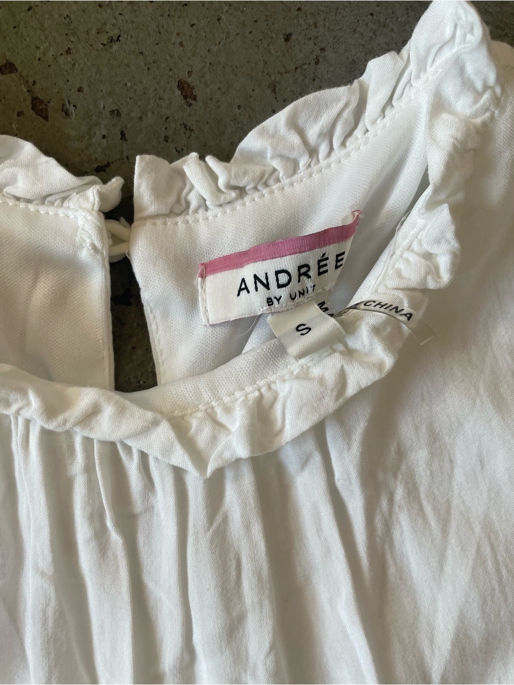 Andree by Unit Colorblock Sleeveless Midi Dress in White, Peach & Coral Size Sm - Picture 2 of 6